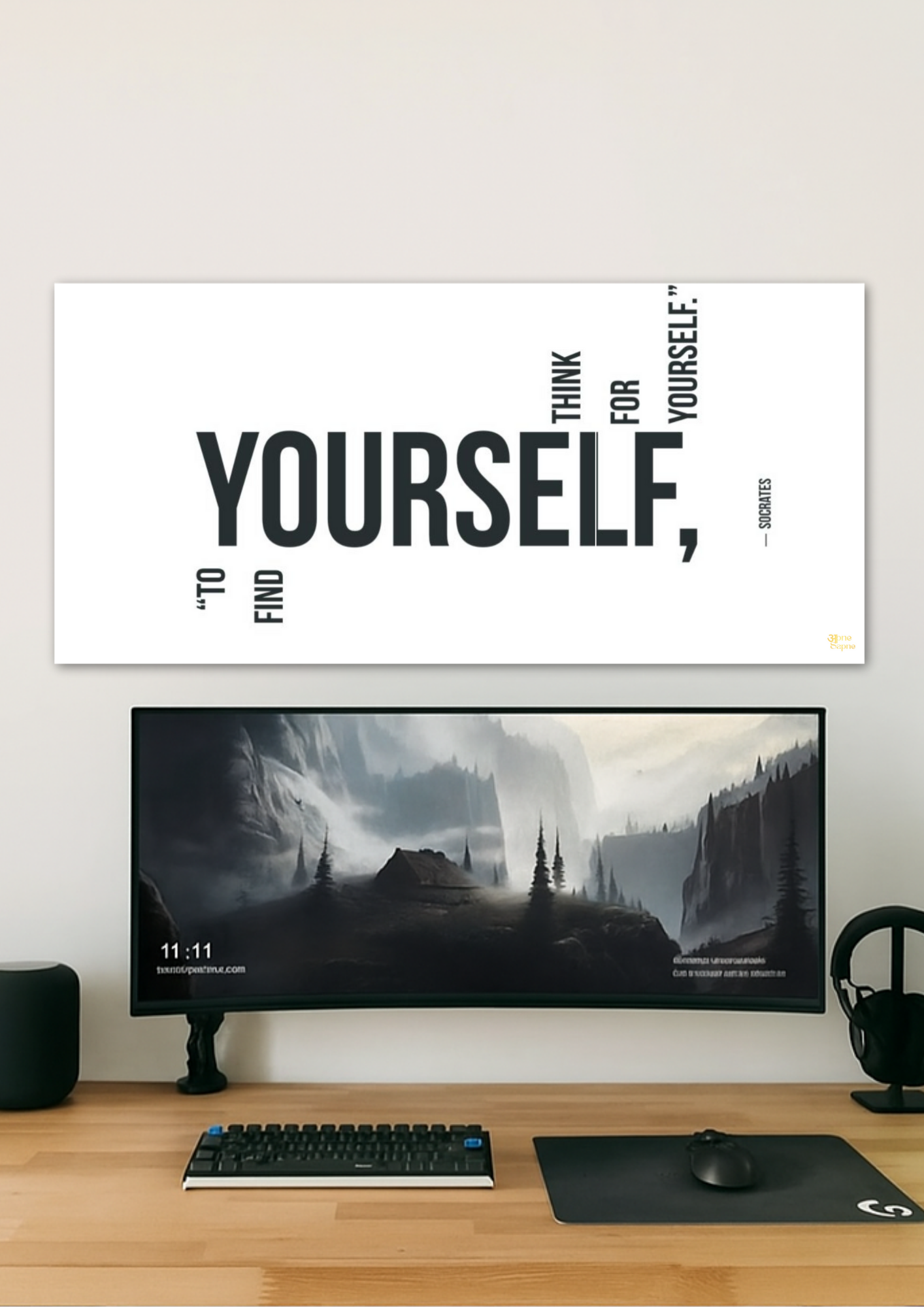 Believe in Yourself Poster // Split Poster // A4 and A3