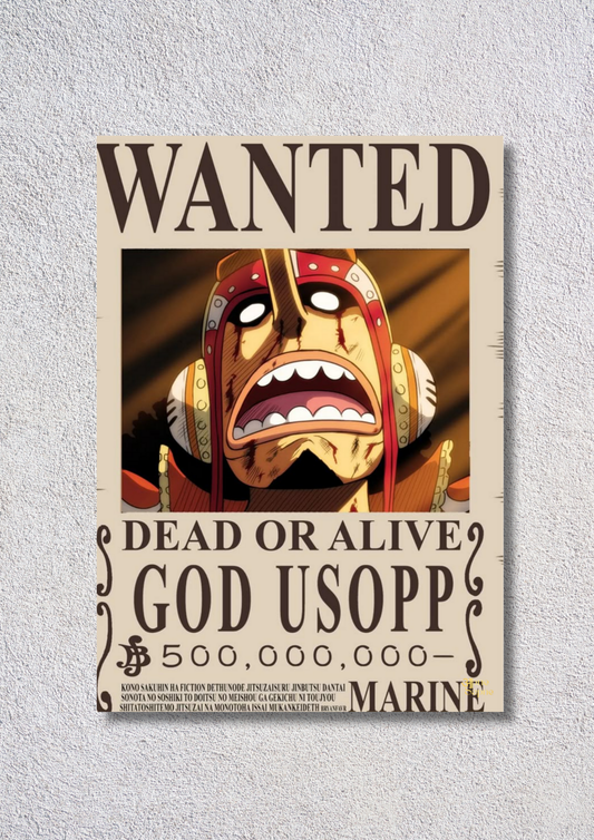 Wanted Usopp – // Poster // A4 and A3