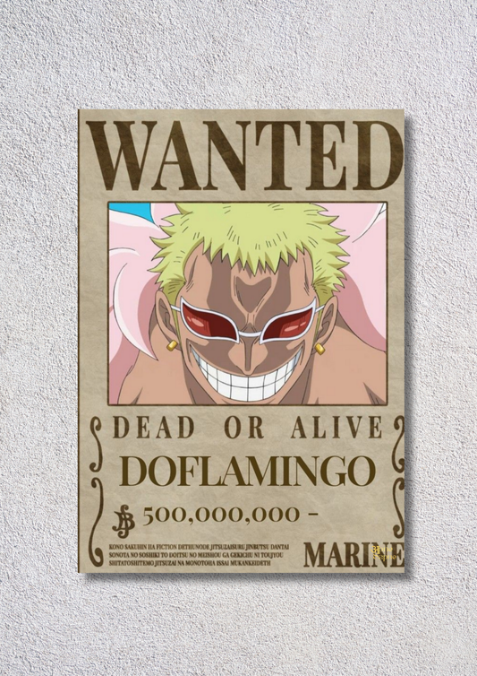 Wanted Doflamingo // poster // a4 and a3