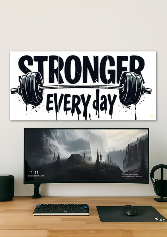 Stronger Everyday Poster // Split Poster // A4 and A3