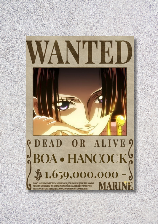 Wanted BOA.HANCOCK // poster // a4 and a3