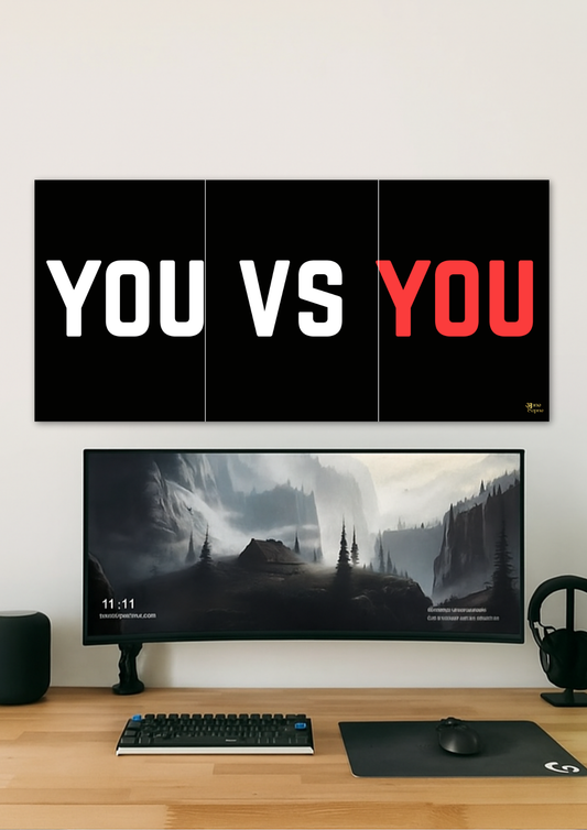 You vs You Poster // Split Poster // A4 and A3