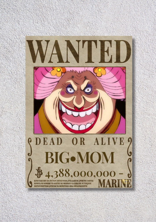 Wanted BIG-MOM // poster // a4 and a3