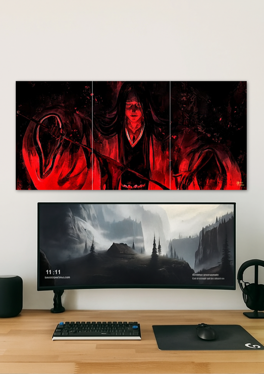 Red Warrior Poster // Split Poster // A4 and A3