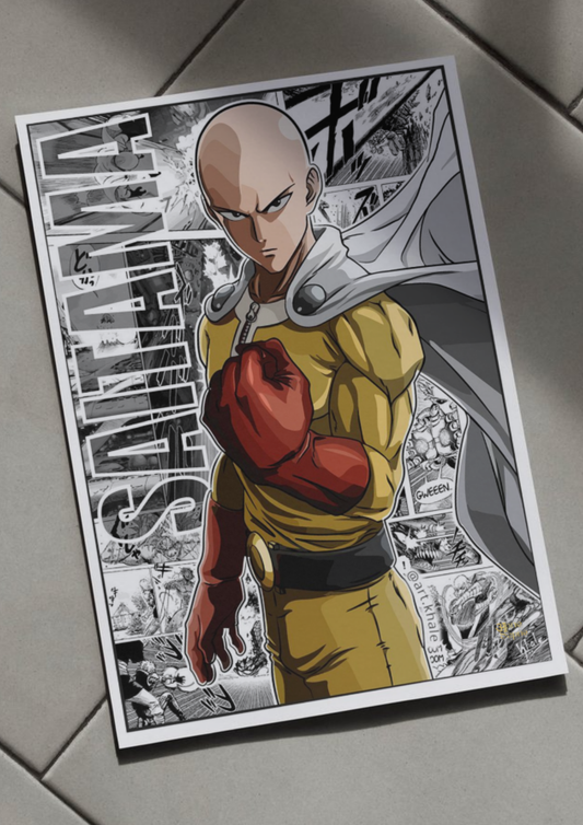 Saitama // poster // a4 and a3