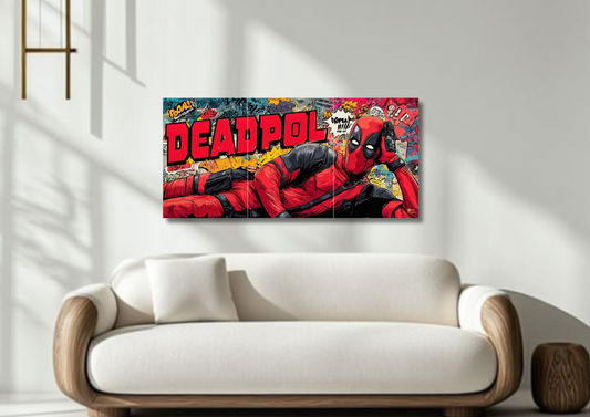 Deadpool Comic Poster // Split Poster // A4 and A3