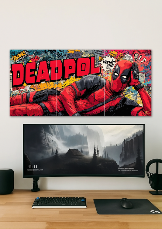 Deadpool Comic Poster // Split Poster // A4 and A3