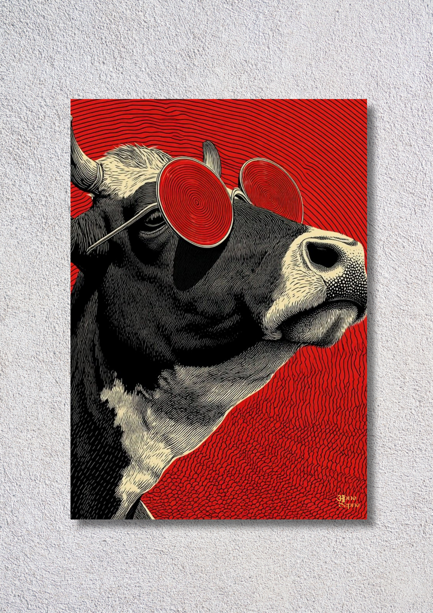 Bull Art // poster // A4 and A3