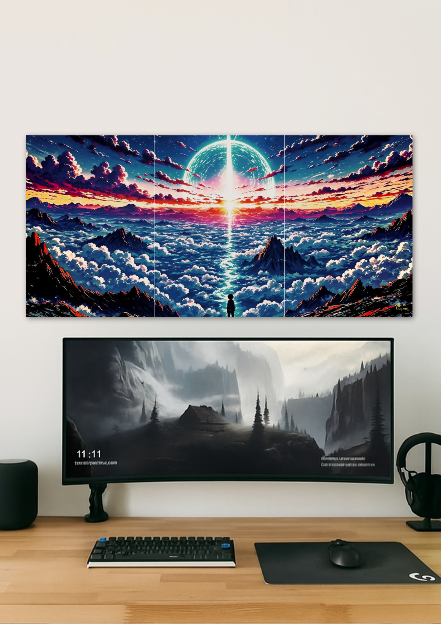 Cosmic Energy Poster // Split Poster // A4 and A3