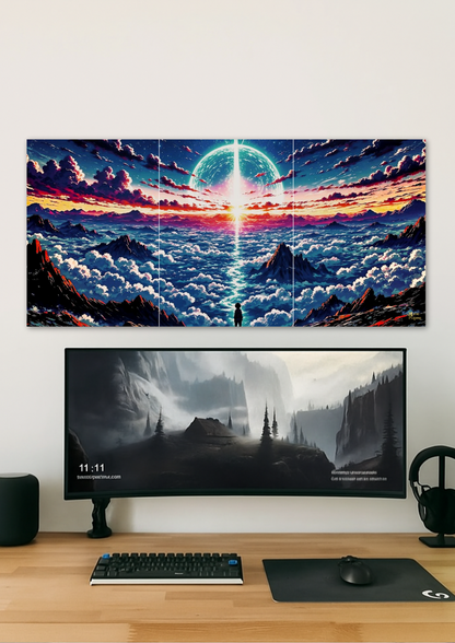 Cosmic Energy Poster // Split Poster // A4 and A3