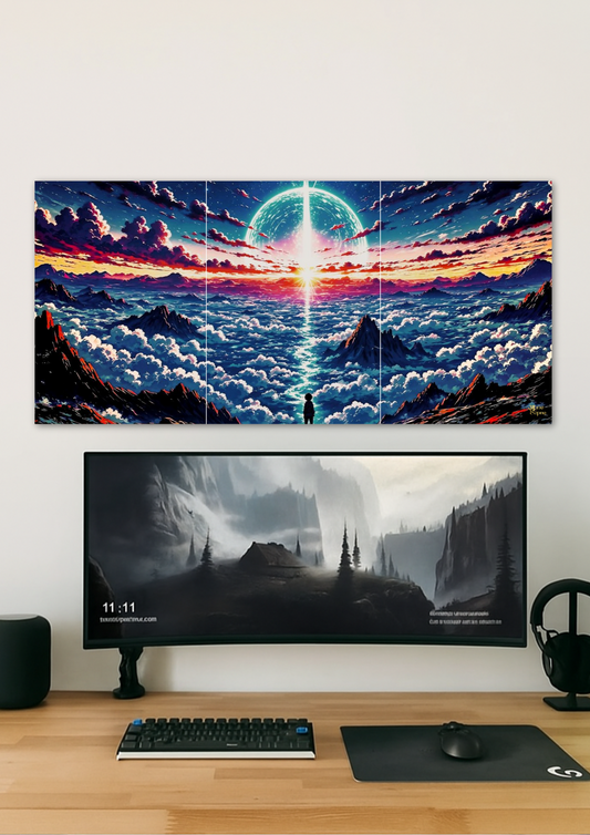 Cosmic Energy Poster // Split Poster // A4 and A3