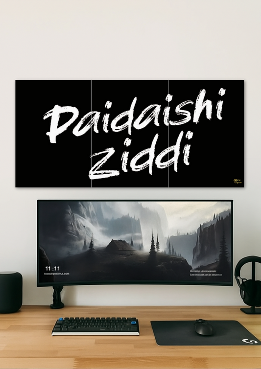 Paidaishi Ziddi Poster // Split Poster // A4 and A3