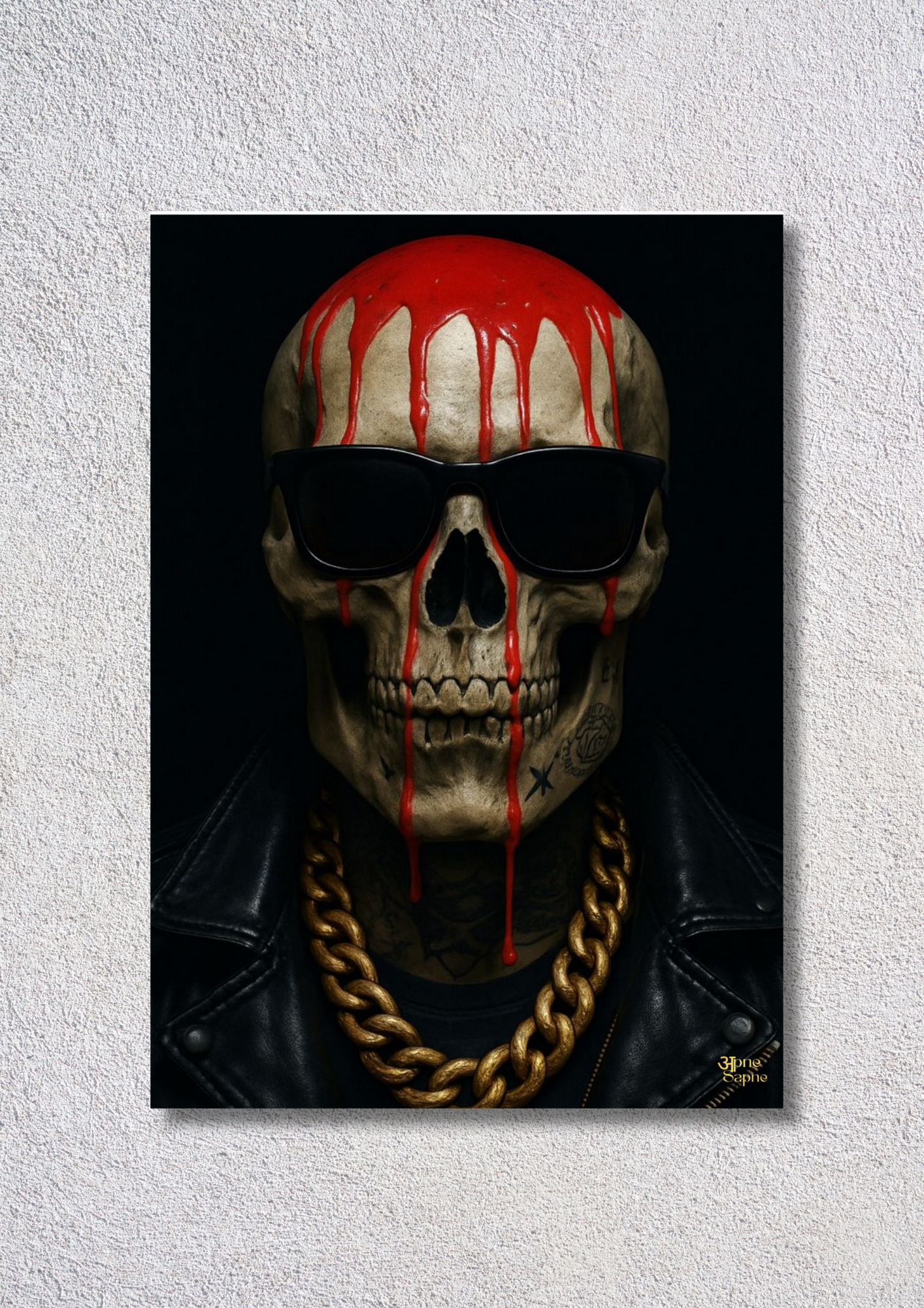 Skull with Helmet of Blood // poster // A4 and A3