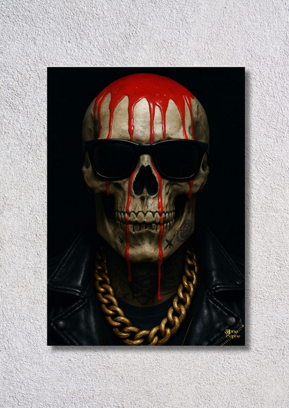 Skull with Helmet of Blood // poster // A4 and A3