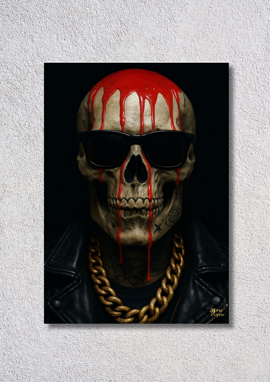 Skull with Helmet of Blood // poster // A4 and A3