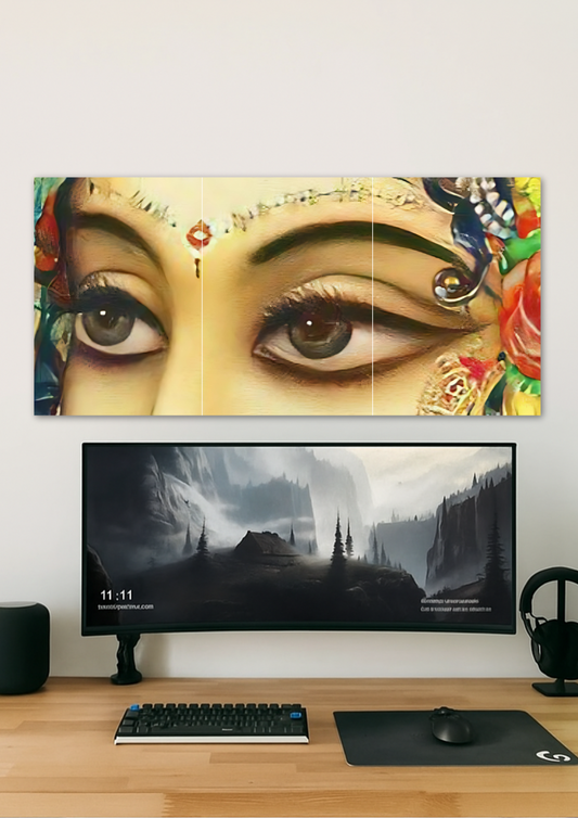 Radha's Eyes Poster // Split Poster // A4 and A3