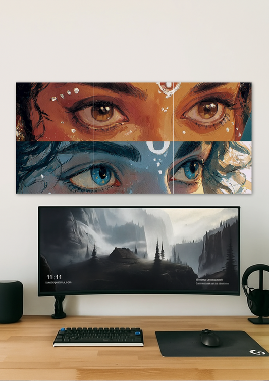Spiritual Eyes Poster // Split Poster // A4 and A3