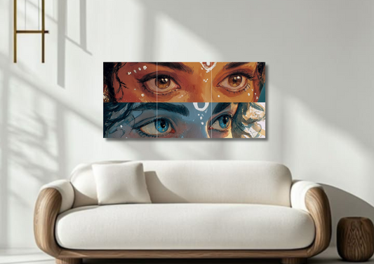 Spiritual Eyes Poster // Split Poster // A4 and A3