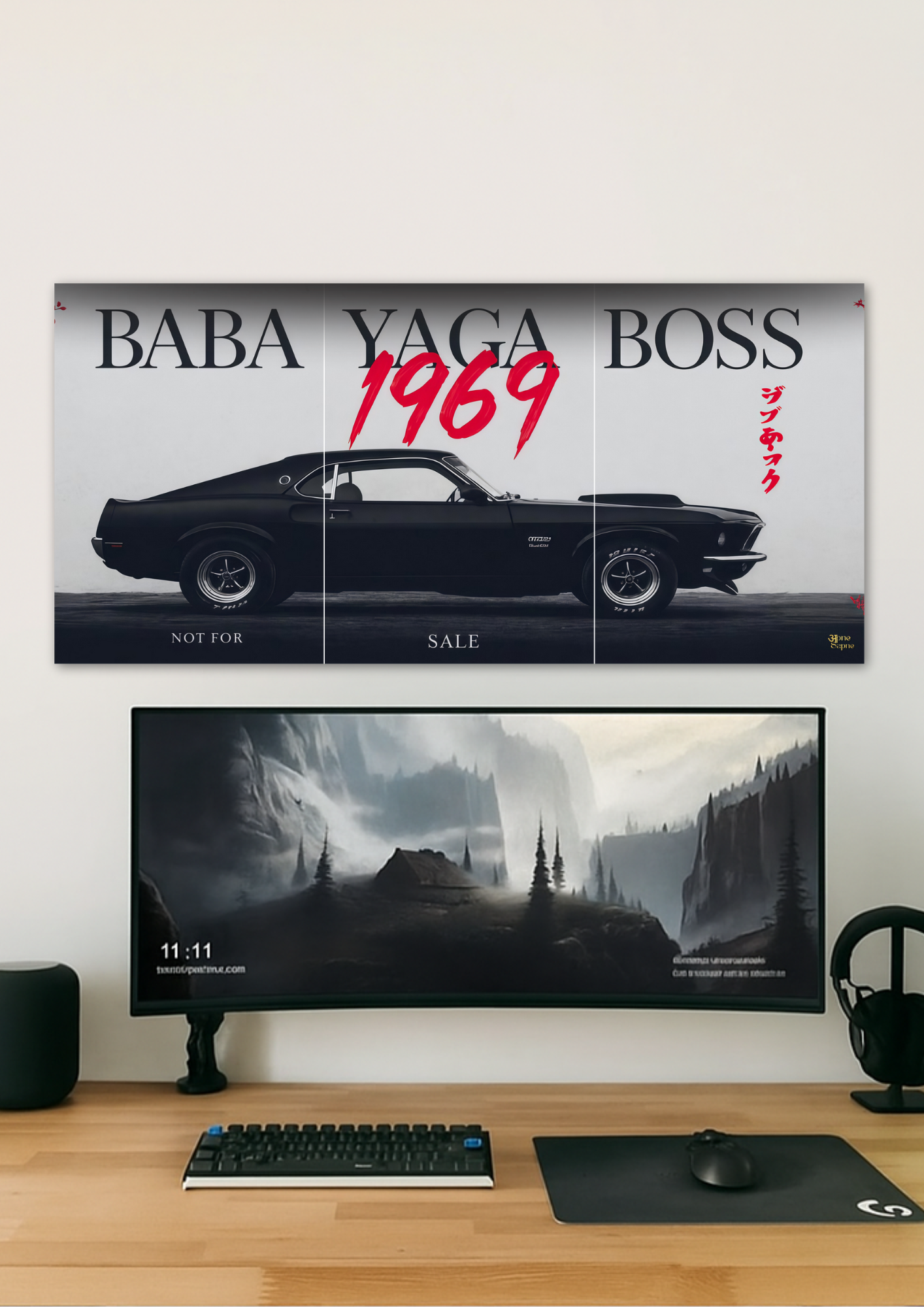 Baba Yaga Boss 1969 Car // poster // a4 and a3