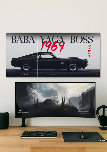 Baba Yaga Boss 1969 Car // poster // a4 and a3