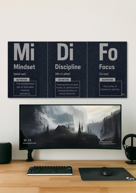 Mindset Discipline Focus // poster // a4 and a3