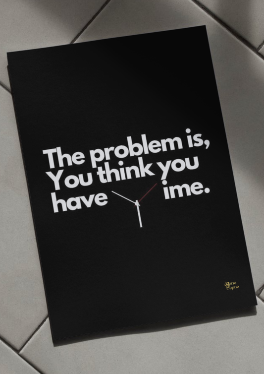 The time minimum // poster // a4 and a3