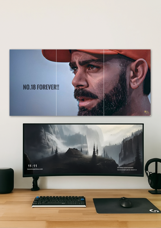 Virat Kohli Poster // Split Poster // A4 and A3