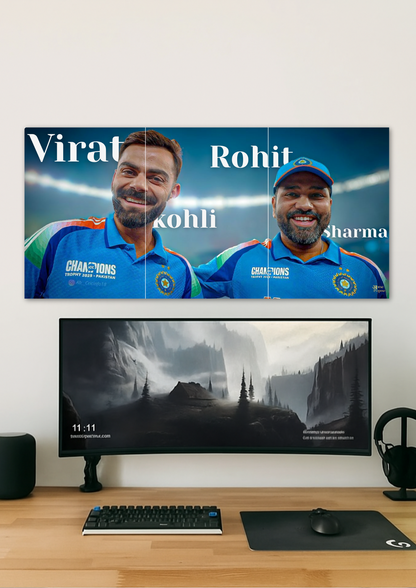 Virat & Rohit Poster // Split Poster // A4 and A3