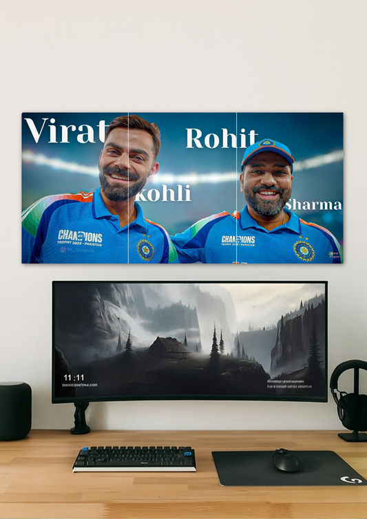 Virat & Rohit Poster // Split Poster // A4 and A3
