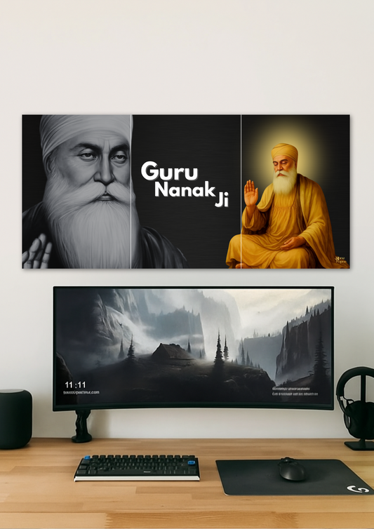 Guru Nanak Ji Poster // Split Poster // A4 and A3