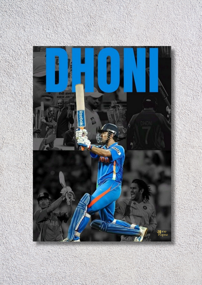 Dhoni Art // poster // A4 and A3