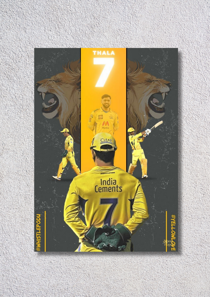 Dhoni // poster // a4 and a3