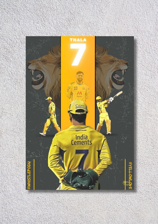 Dhoni // poster // a4 and a3