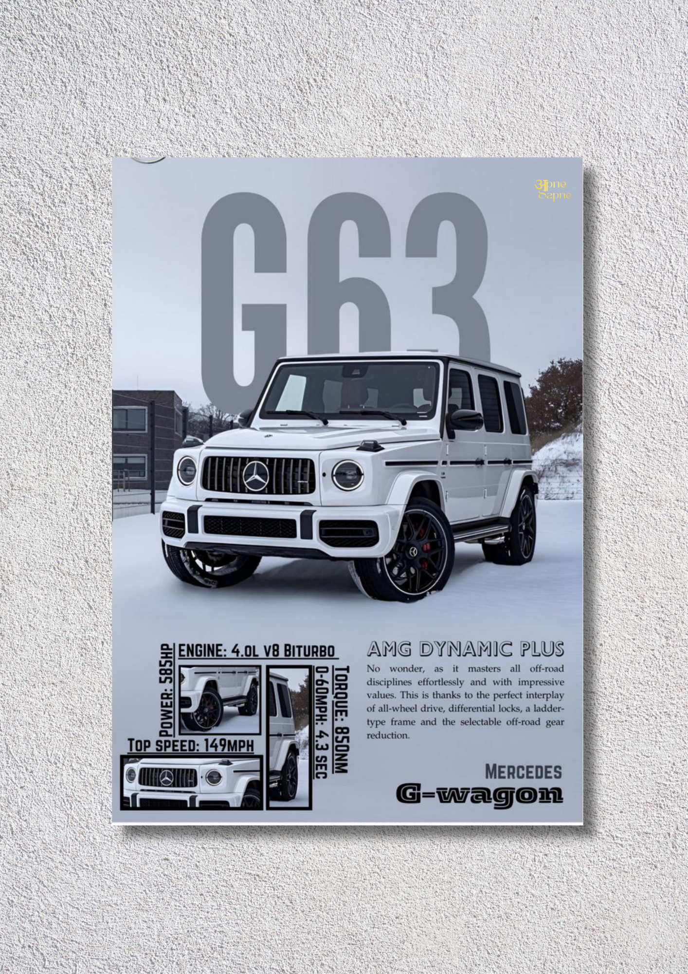 Mercedes G63 – // poster // A4 and A3