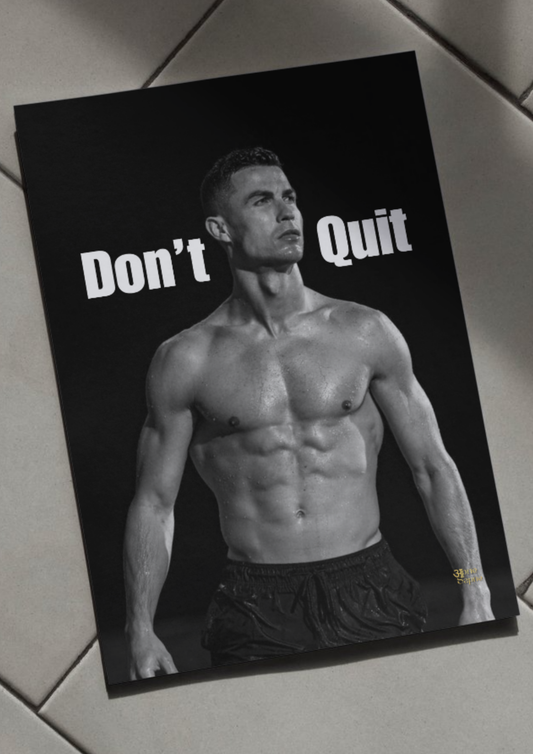 Dont quit // poster // a4 and a3