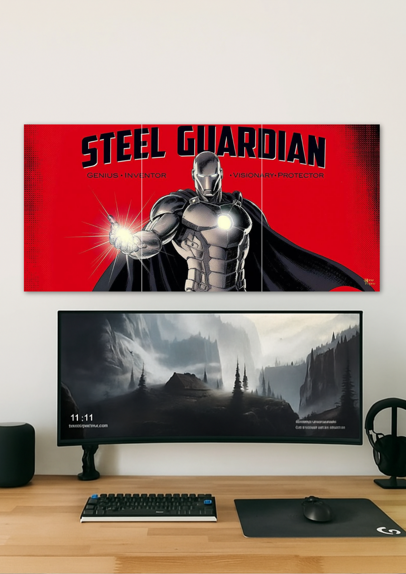 Steel Guardian Wall // poster // a4 and a3
