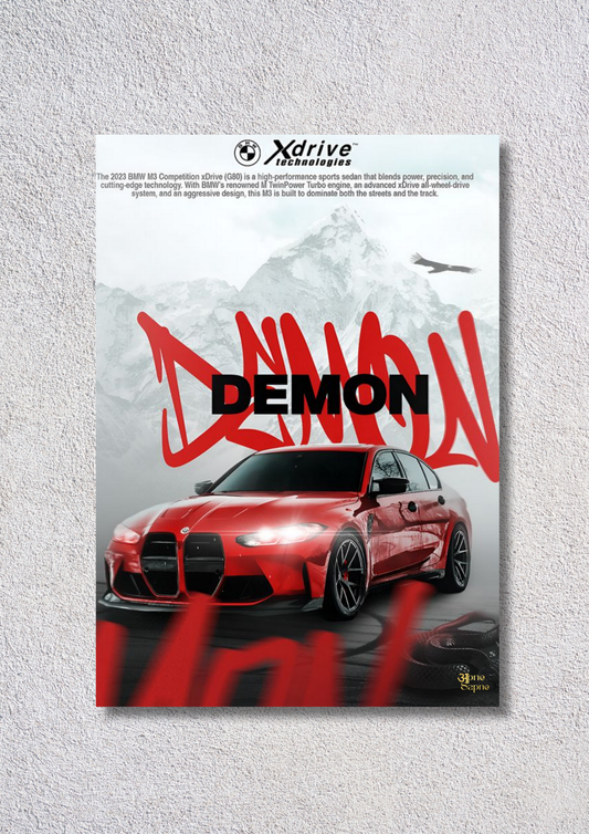 Demon Car – // poster // A4 and A3
