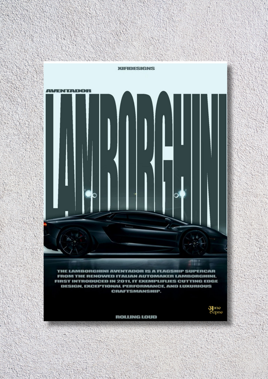 Lamborghini – // poster // A4 and A3