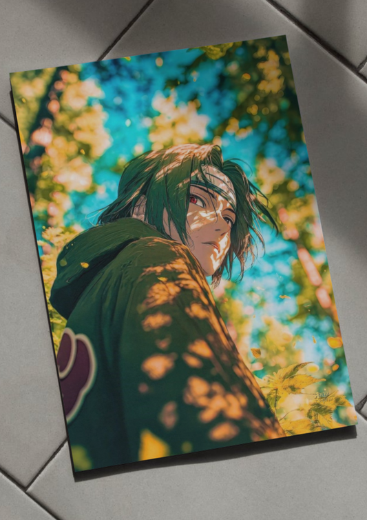 Itachi Uchiha Forest Aesthetic Anime // Poster // a4 and a3