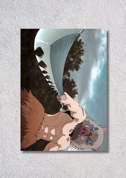 Inosuke Hashibira Fighter // poster // a4 and a3