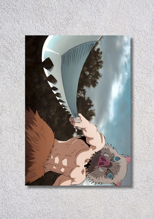 Inosuke Hashibira Fighter // poster // a4 and a3