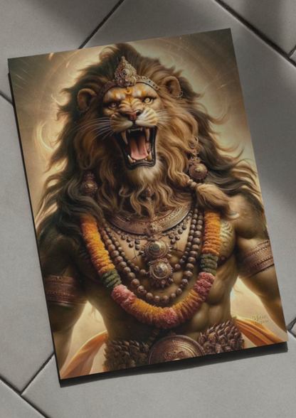 Lord Narsimha // poster // a4 and a3