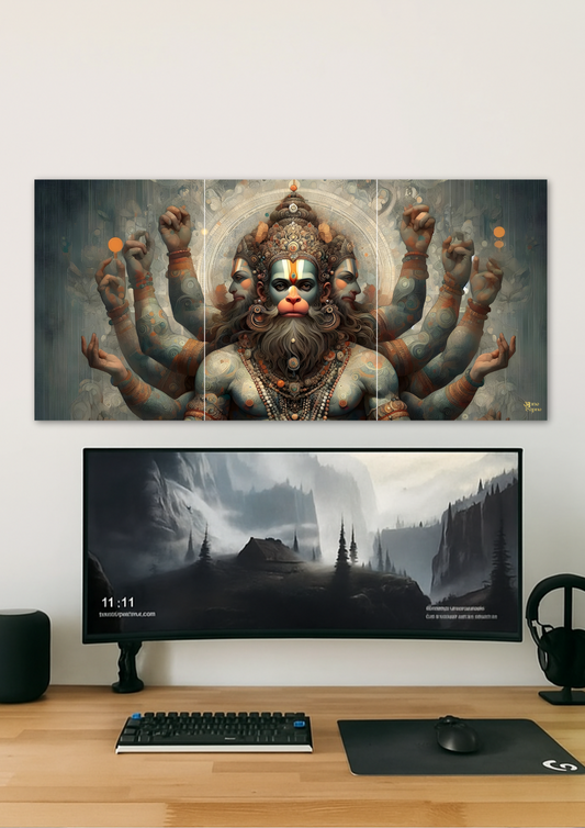 Hanumanji // split poster // a4 and a3