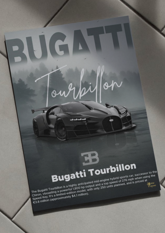 Bugatti Tourbillon // posters // a4 and a3