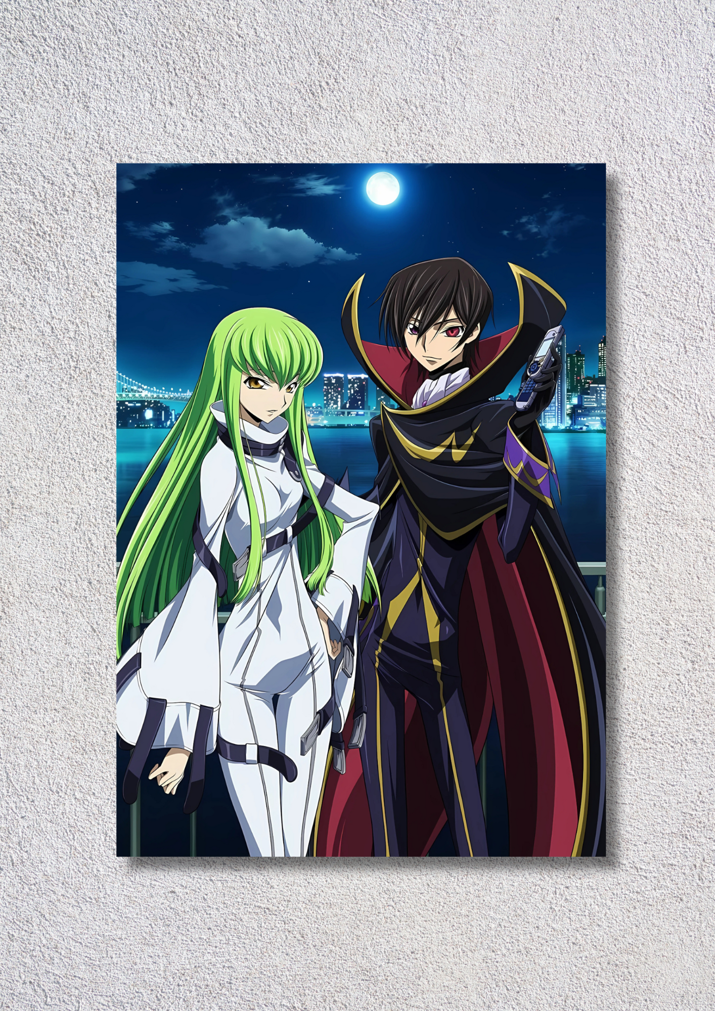 C.C. & Lelouch Night Scene // poster // a4 and a3