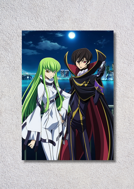 C.C. & Lelouch Night Scene // poster // a4 and a3
