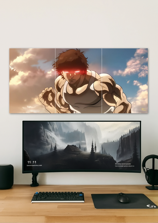 Baki Hanma // split poster // a4 a3