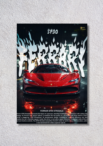 Ferrari Fire – // poster // A4 and A3
