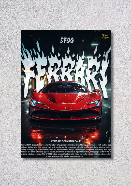 Ferrari Fire – // poster // A4 and A3