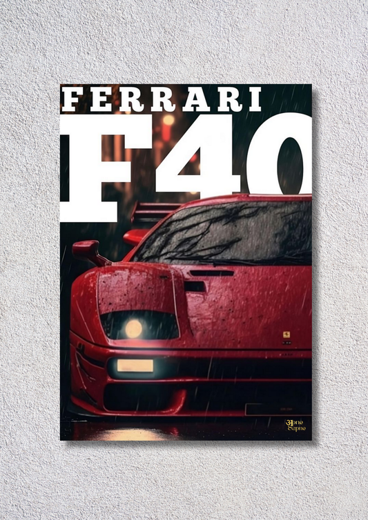 Ferrari F40 – // poster // A4 and A3